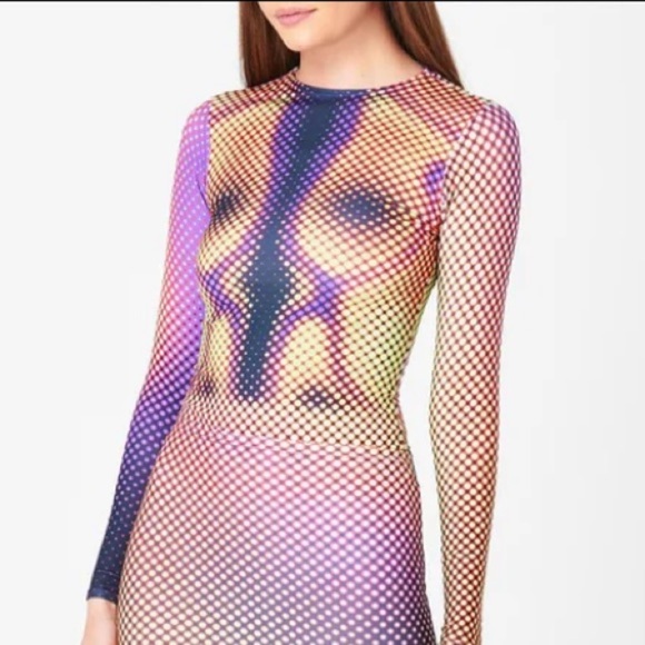 Reformation Tops - Sinead Gorey Size S/M Digitally Printed Curve Enhancing Top